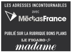 Logo Madame Figaro Les Adresses incontournables avec Médias France