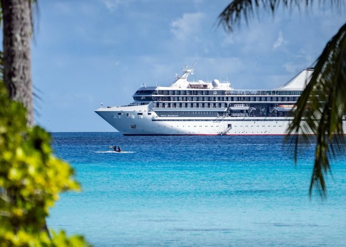 Croisière Paul Gauguin – Ponant - vue de coté u paquebot