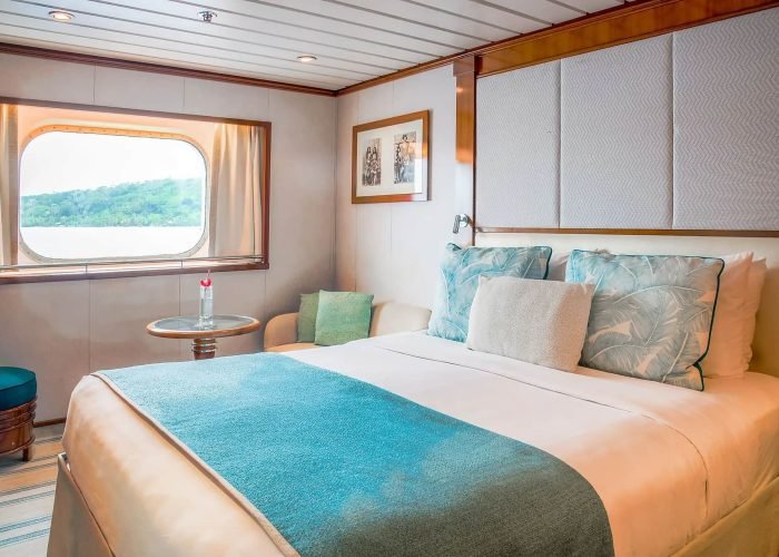 Croisière Paul Gauguin – Ponant - intérieur de la cabine fenêtre