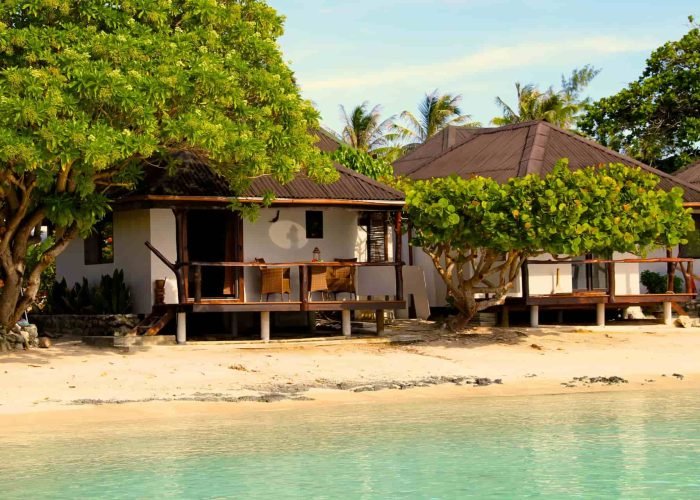 Pension Havaiki Lodge à Fakarava - Extérieur d'un Bungalow Plage.