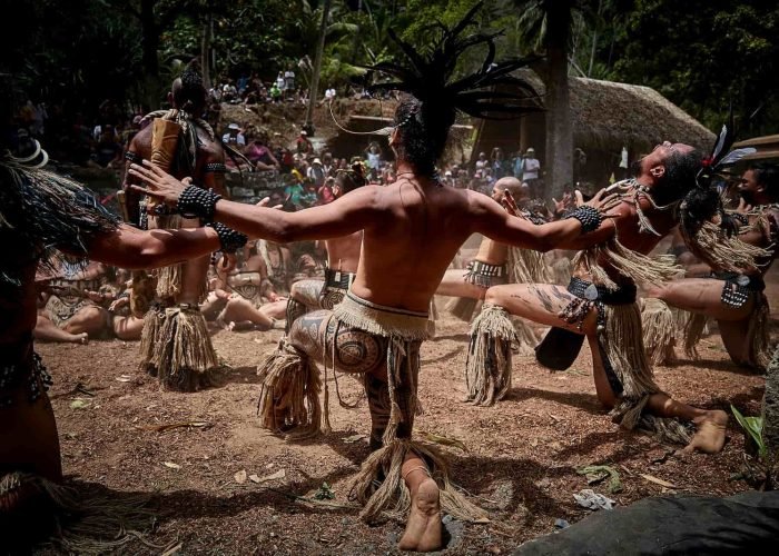 Festival des Marquises à Ua pou - Danseurs marquisiens