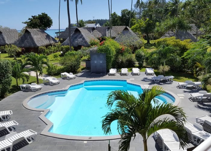 Hôtel Hibiscus 2* à Moorea. Piscine.