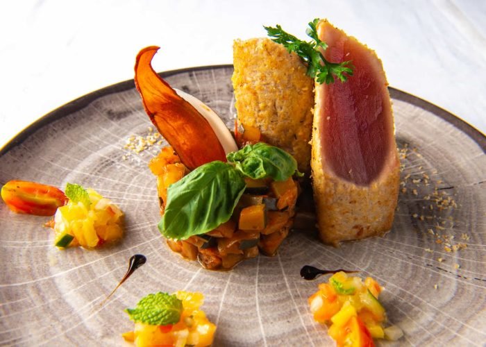 Hôtel Sofitel Kia Ora Moorea Beach Resort 5* - assiette gastronomique du restaurant K.