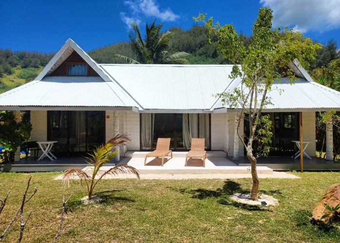 Pension Moorea Island Beach à Moorea - extérieur de la Villa Famille.