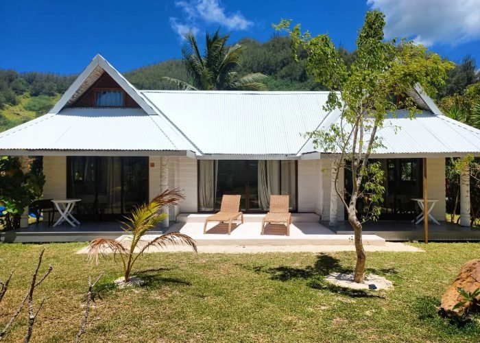 Pension Moorea Island Beach à Moorea - extérieur de la Villa Famille.
