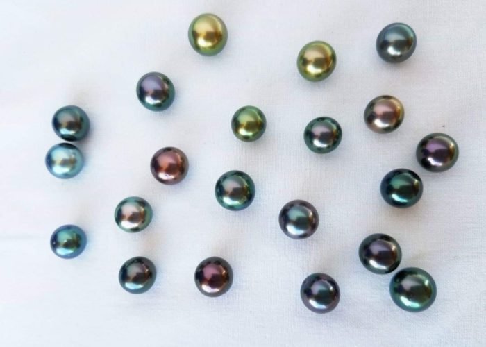 vue à 90° sur des perles multicolores de catégorie A