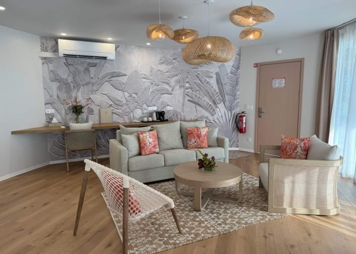 hôtel apatoa Raiatea - villa luxe salon