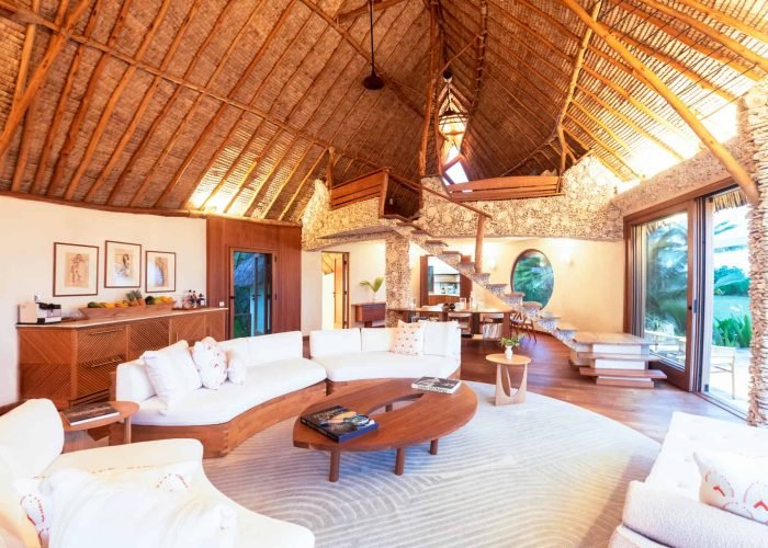 Motu Nao Nao, île privée à Raiatea - intérieur d'une villa