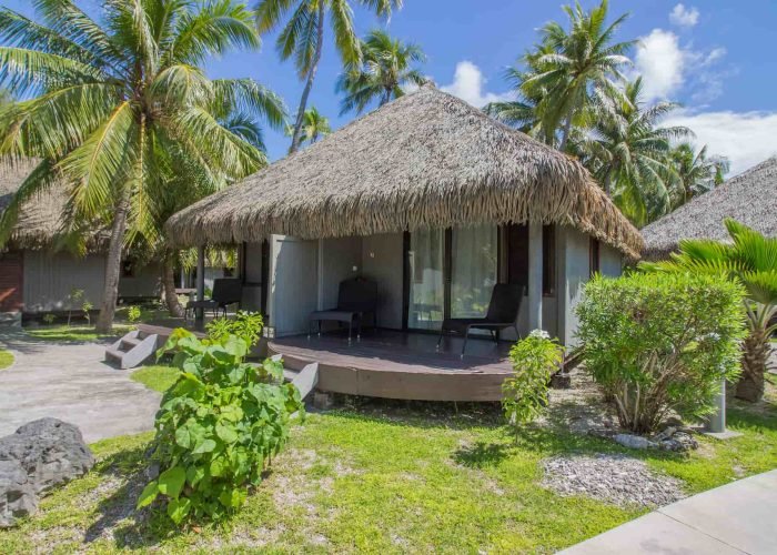 Hôtel Maitai Rangiroa 3* – Extérieur d'un Bungalow Jardin.
