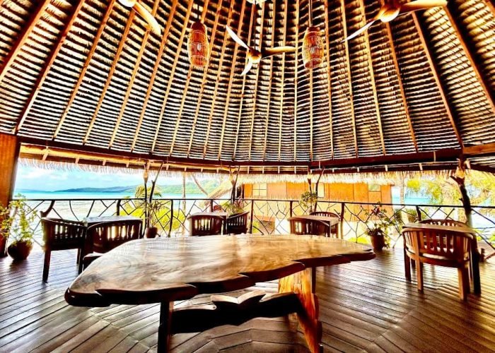 subtiles-tahiti-tahaa-hotel-eden-private-island-9©eden-private-island Hôtel Eden Private Island 2* à Taha'a - intérieur de la salle de restaurant.