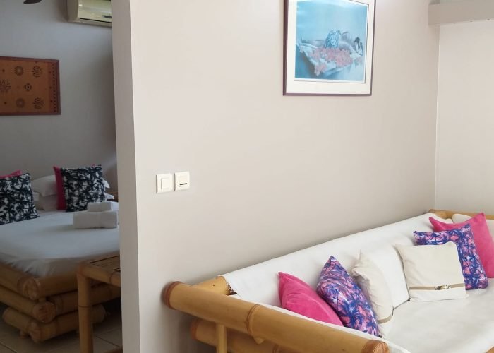 Pension Fare Suisse à Tahiti - intérieur du studio
