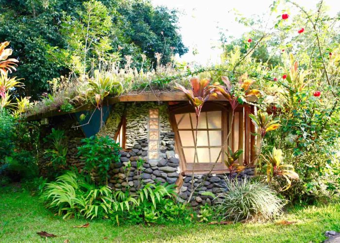 Pension Vanira Lodge à Tahiti (presqu'île de Tahiti) - vue de l'extérieur du bungalow Haari