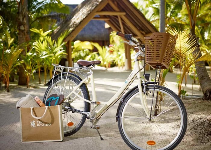 Hôtel The Brando 5* à Tetiaroa - Vélo mis à disposition des voyageurs.